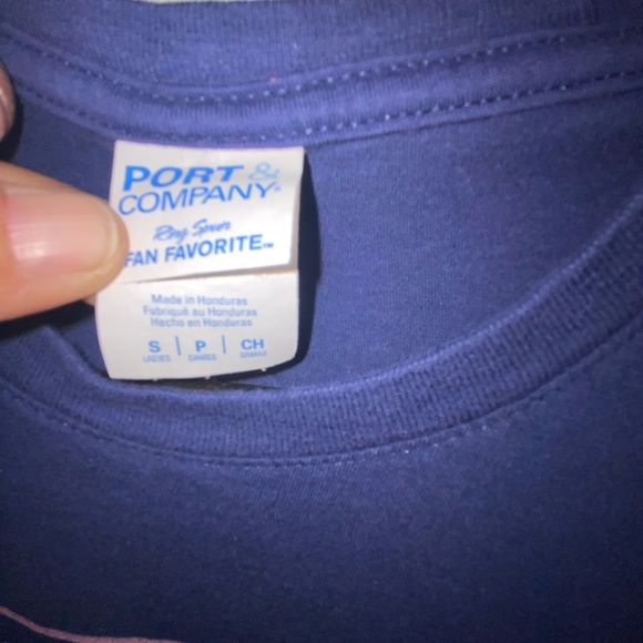 Port and Company Blue Short Sleeve Tee - Picture 4 of 5